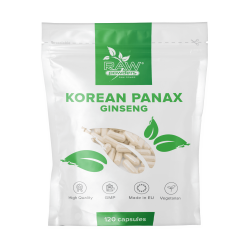 Raw Powders Koreanischer/Panax Ginseng 120 Kapseln.